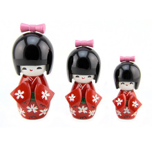 FQ Marke Mini süße hölzerne traditionelle Handwerk Kokeshi japanische Babypuppe